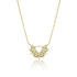 Dominique Cohen sunburst pendant necklace adorned in<br>emeralds, black diamonds, white diamonds <span class='visuallyhidden'>Text, call 323-404-2959 for shopping help.</span>